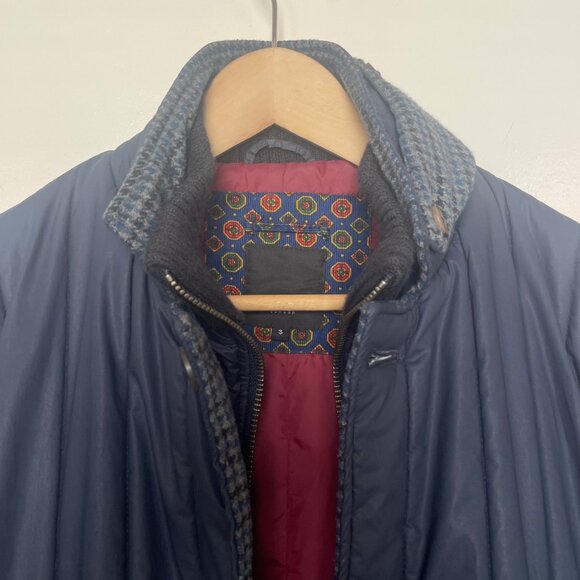 Ted Baker Navy Quilted Jacket Sz 3 M Medium - Picture 4 of 8